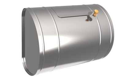 Бак для т/об,  70л, AISI 439/1,0мм, Г, (штуцер 3/4")